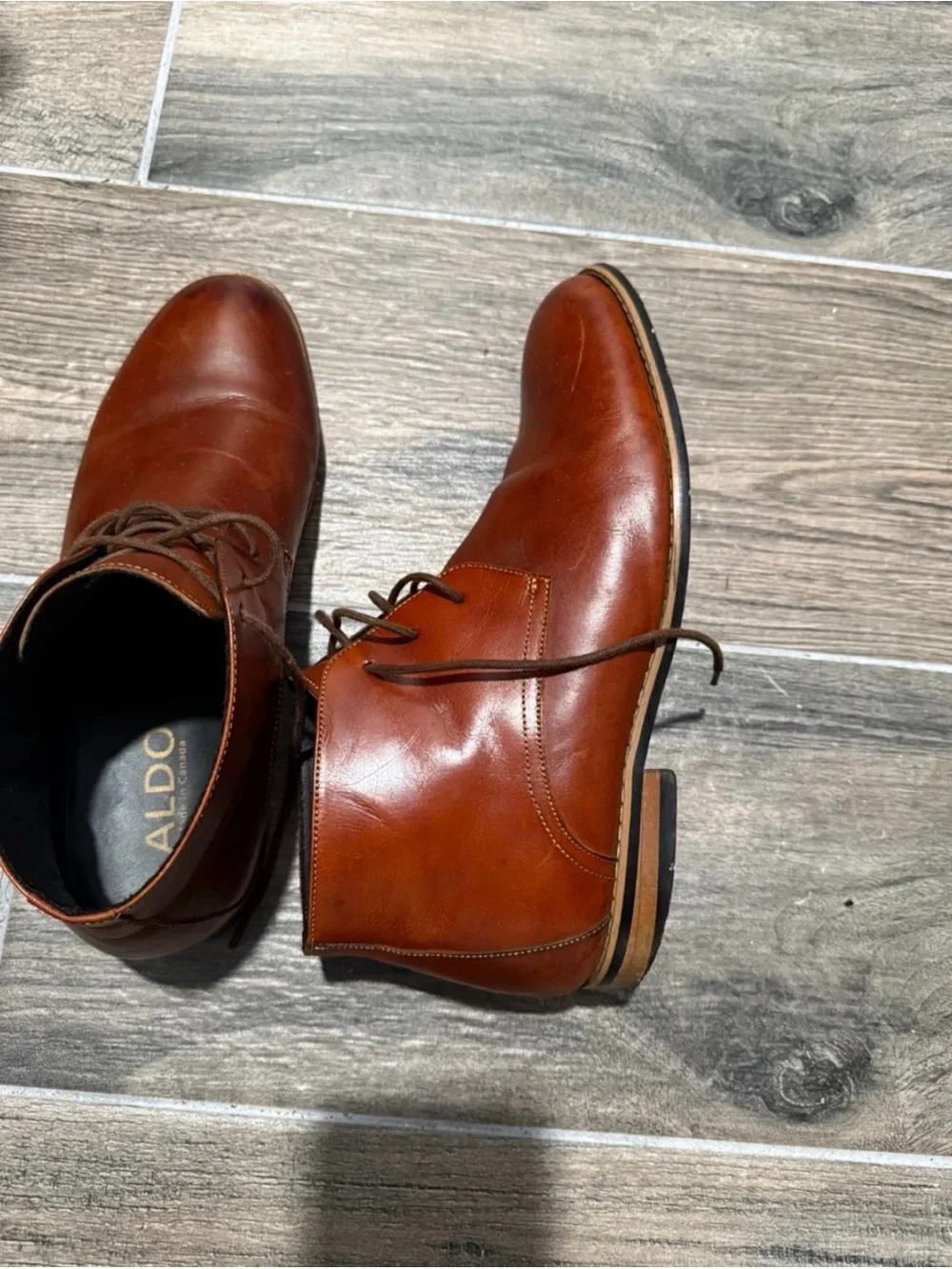 ALDO Brown Leather Boots